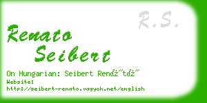 renato seibert business card